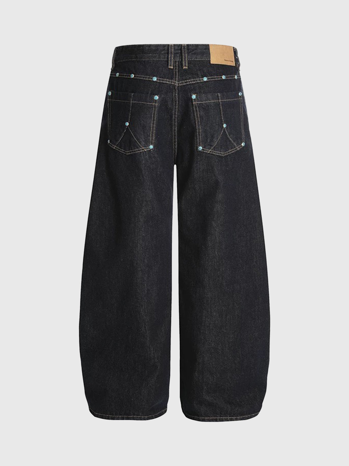 Brick Lane Curved Cut Side Stripe Utility Pants - Dark Grey