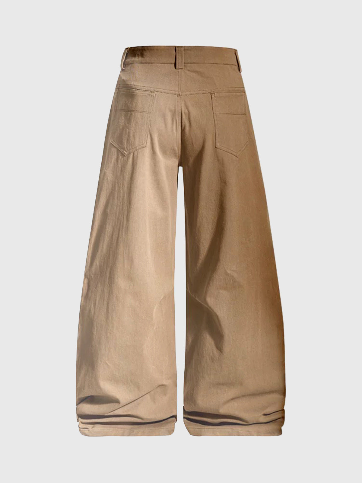 Brick Lane Curved Cut Lace Patchwork Cargo Pants - Brown