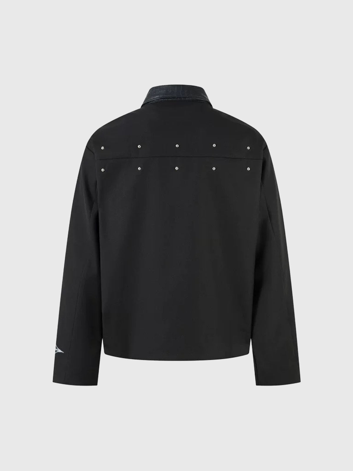 Co-ed Dorm Baggy Seamed Workwear Jacket - Black