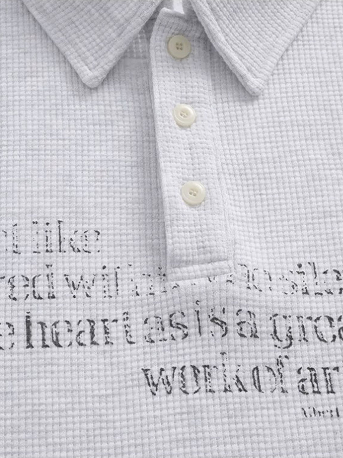 Co-ed Dorm Layered-look Stripe Graphic Print Shirt - White