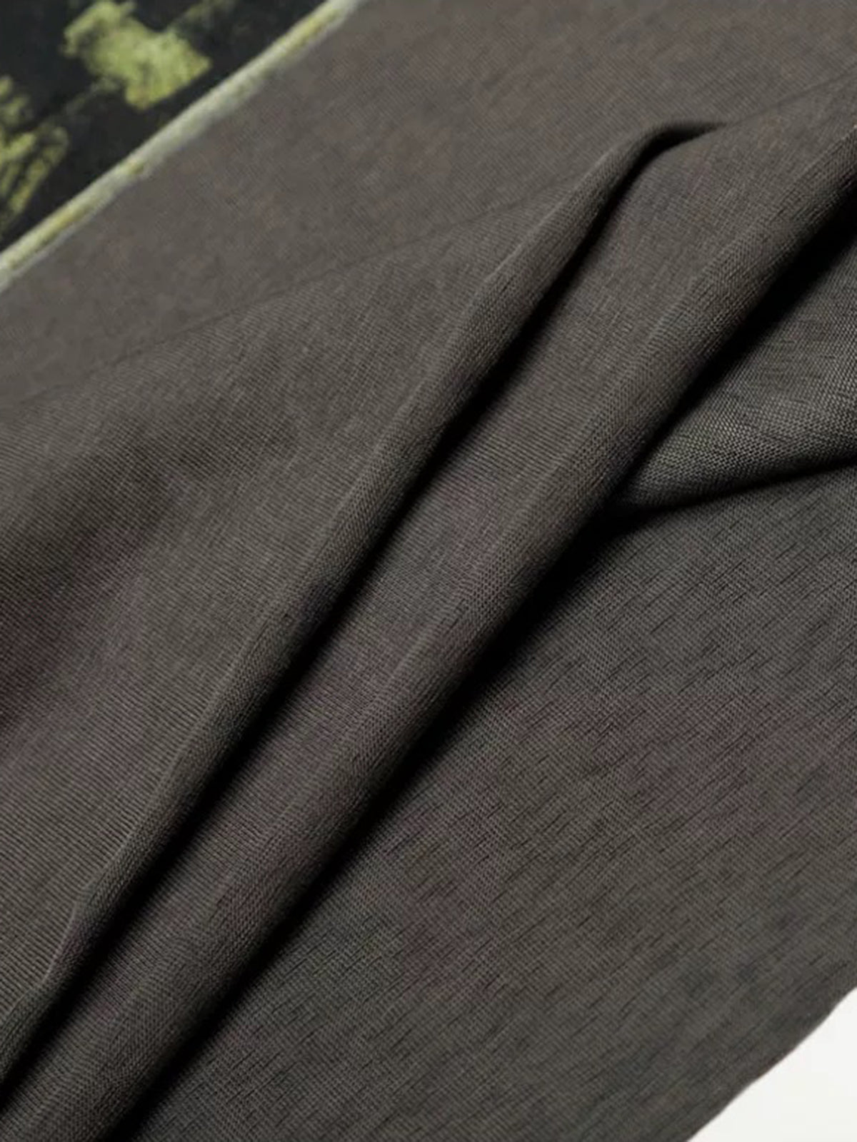 Brick Lane Layered-look Stripe Graphic Sweatshirt - Charcoal
