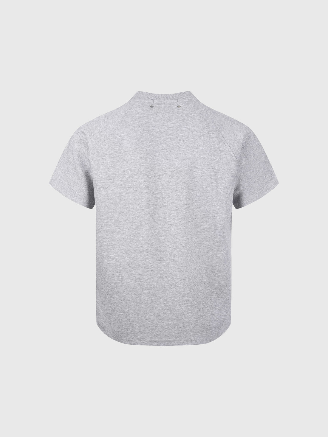 Co-ed Dorm Baggy Quarter-Zip Stand Collar Tee - Heather Grey