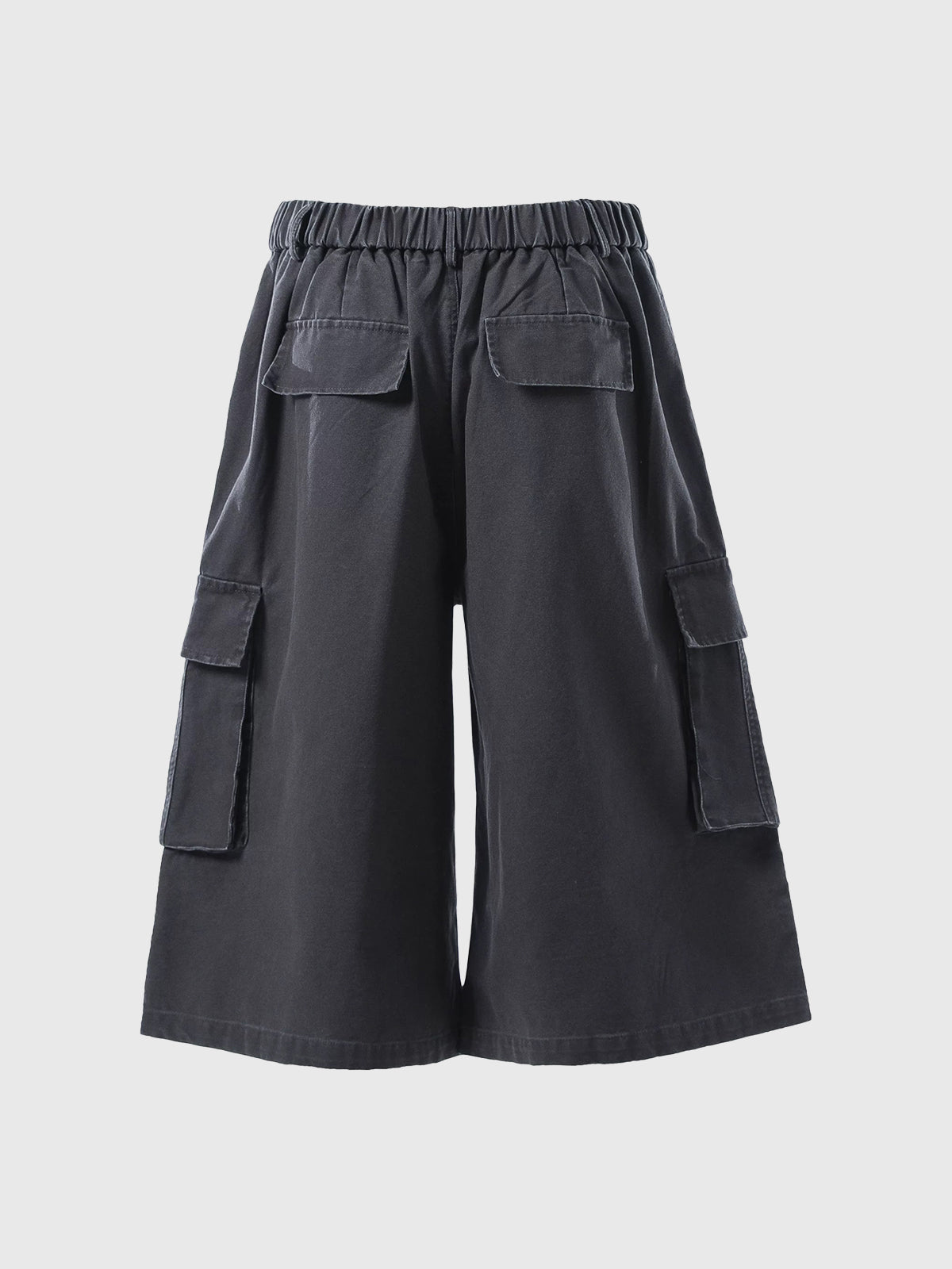 Co-ed Dorm Wide-leg Utility Cargo Shorts - Navy