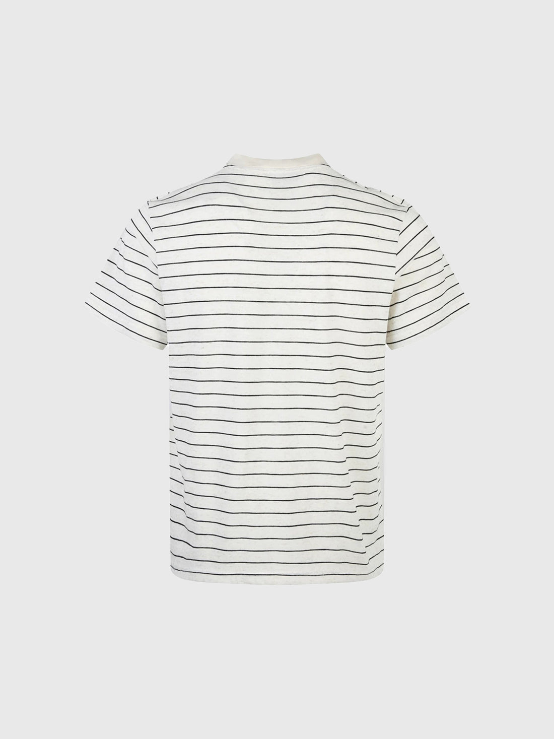 Co-ed Dorm Baggy Stripe Hollow Knit Polo - White