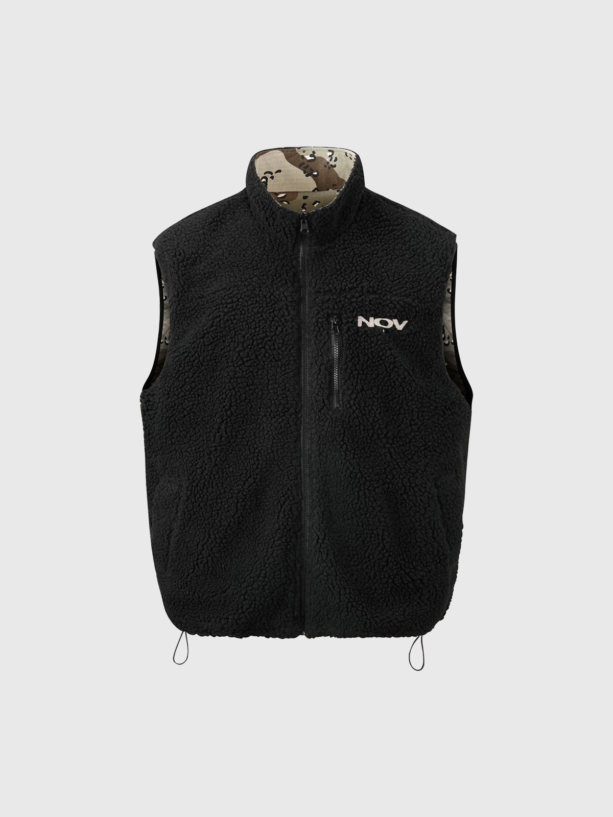 Co-ed Dorm Baggy Camouflage Sleeveless Vest - Green