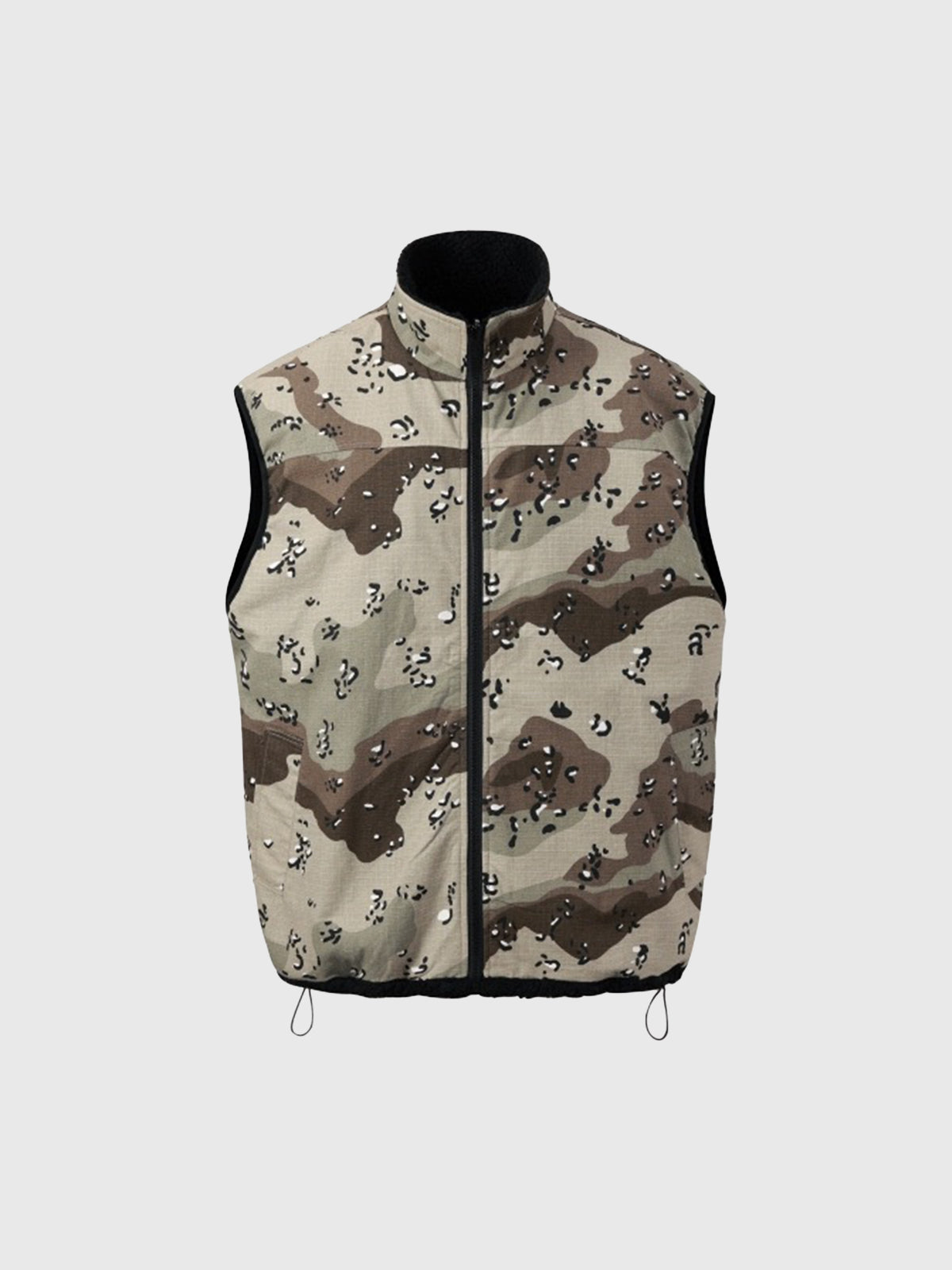 Co-ed Dorm Baggy Camouflage Sleeveless Vest - Green