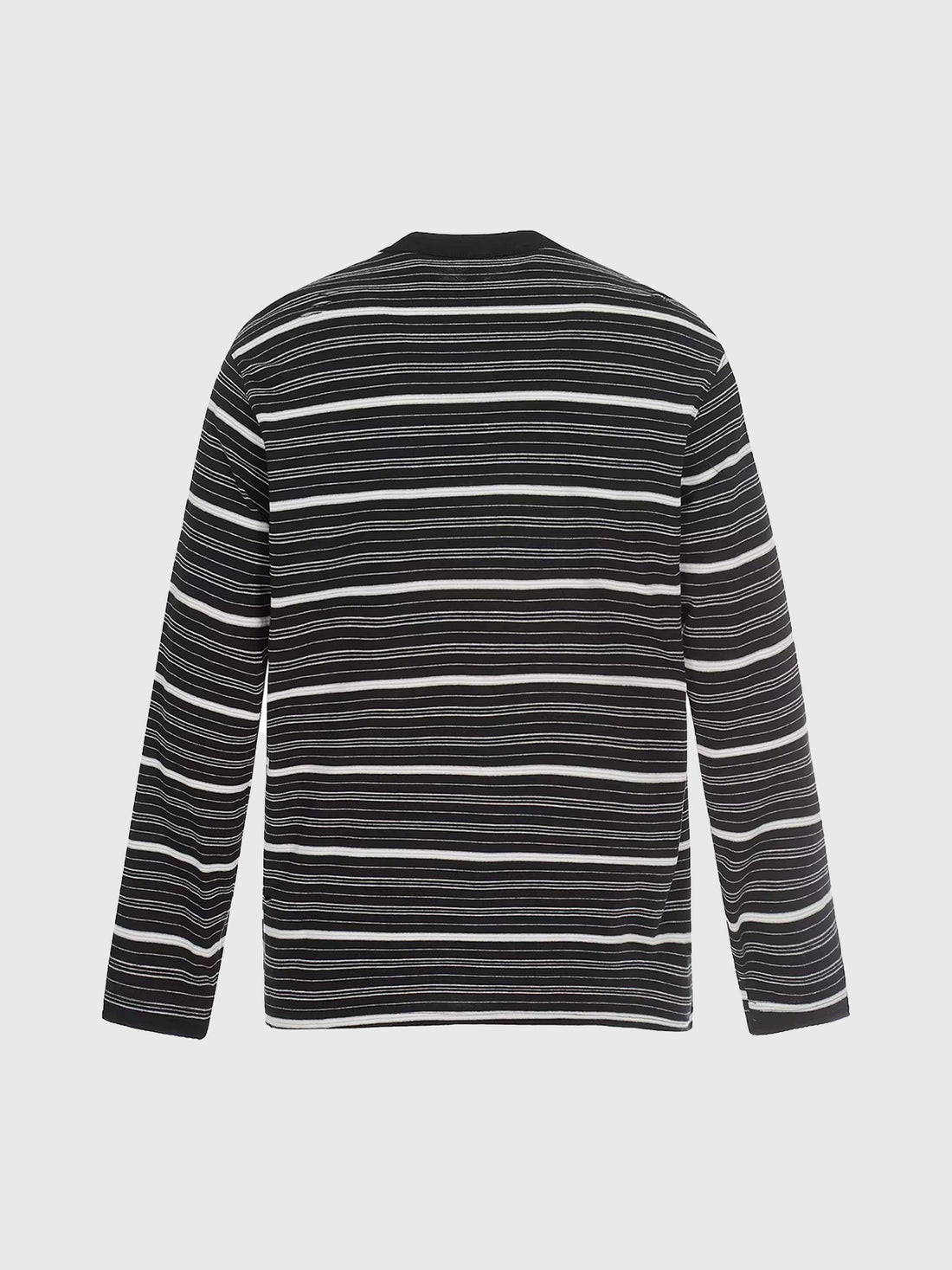 Brick Lane Baggy Stripe Graphic Long Sleeve - Black