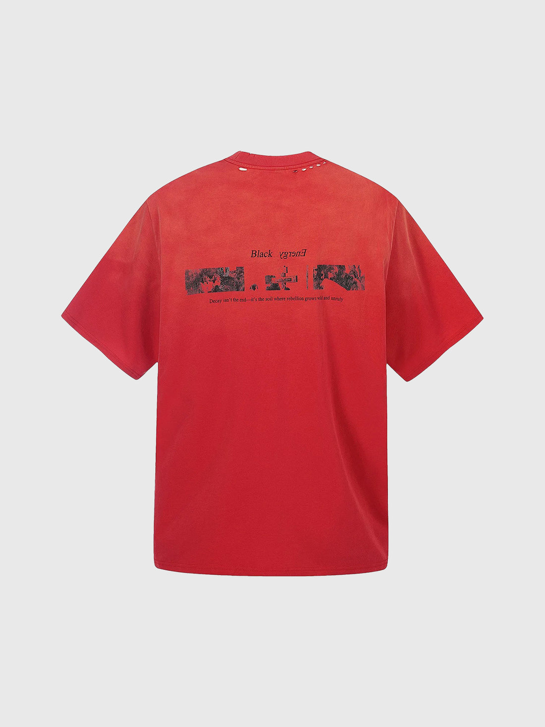 Brick Lane Baggy Number Graphic Print Tee - Red