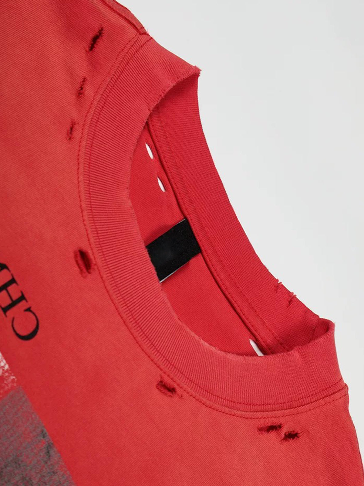 Brick Lane Baggy Number Graphic Print Tee - Red