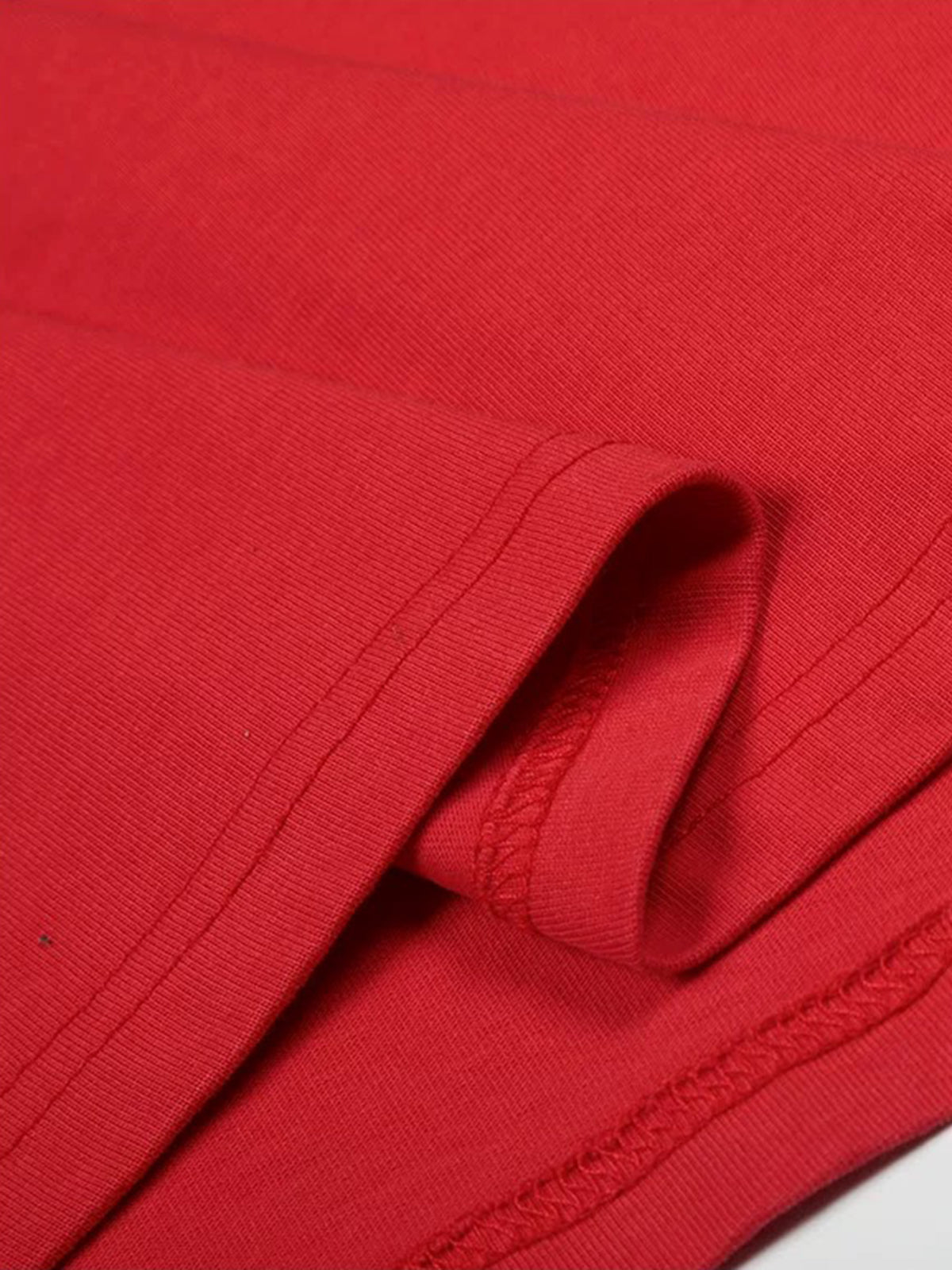 Brick Lane Baggy Number Graphic Print Tee - Red