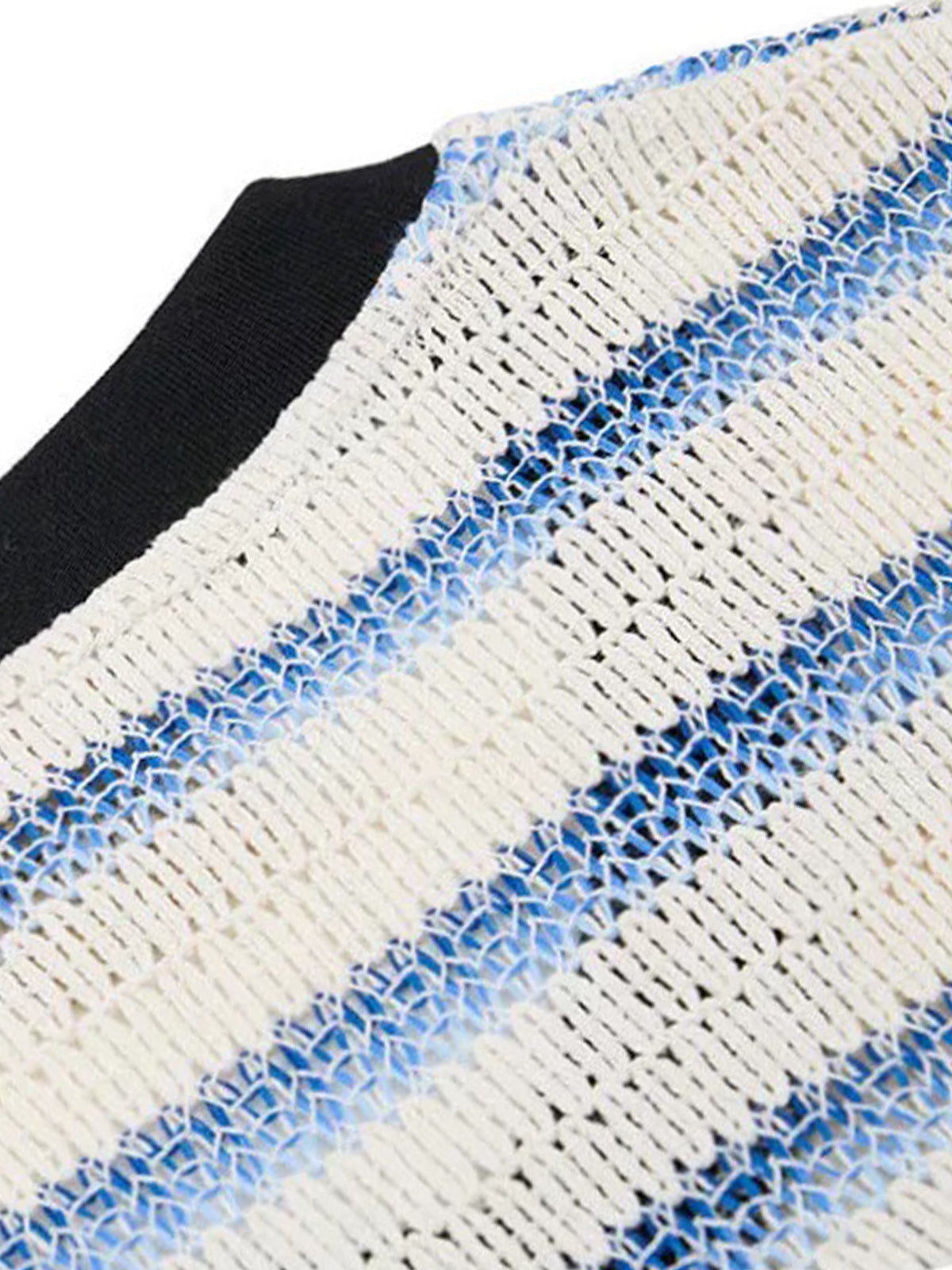 Brick Lane Baggy Stripe Number Print Jersey - Blue/White