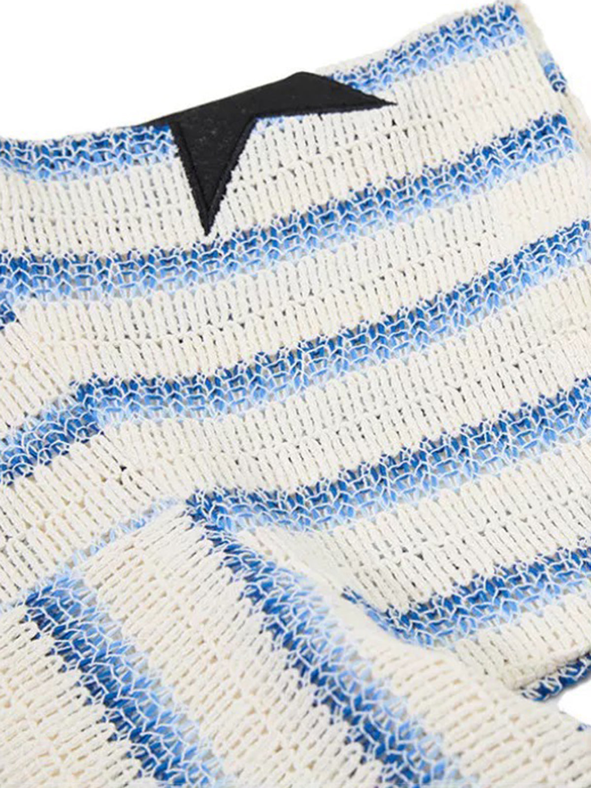 Brick Lane Baggy Stripe Number Print Jersey - Blue/White