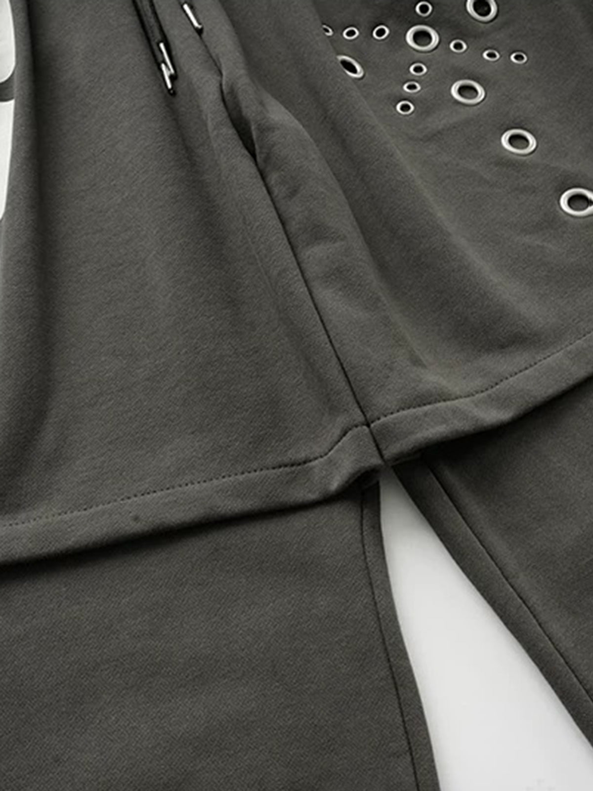 Co-ed Dorm Layered-Look Waistband Sweatpants - Black