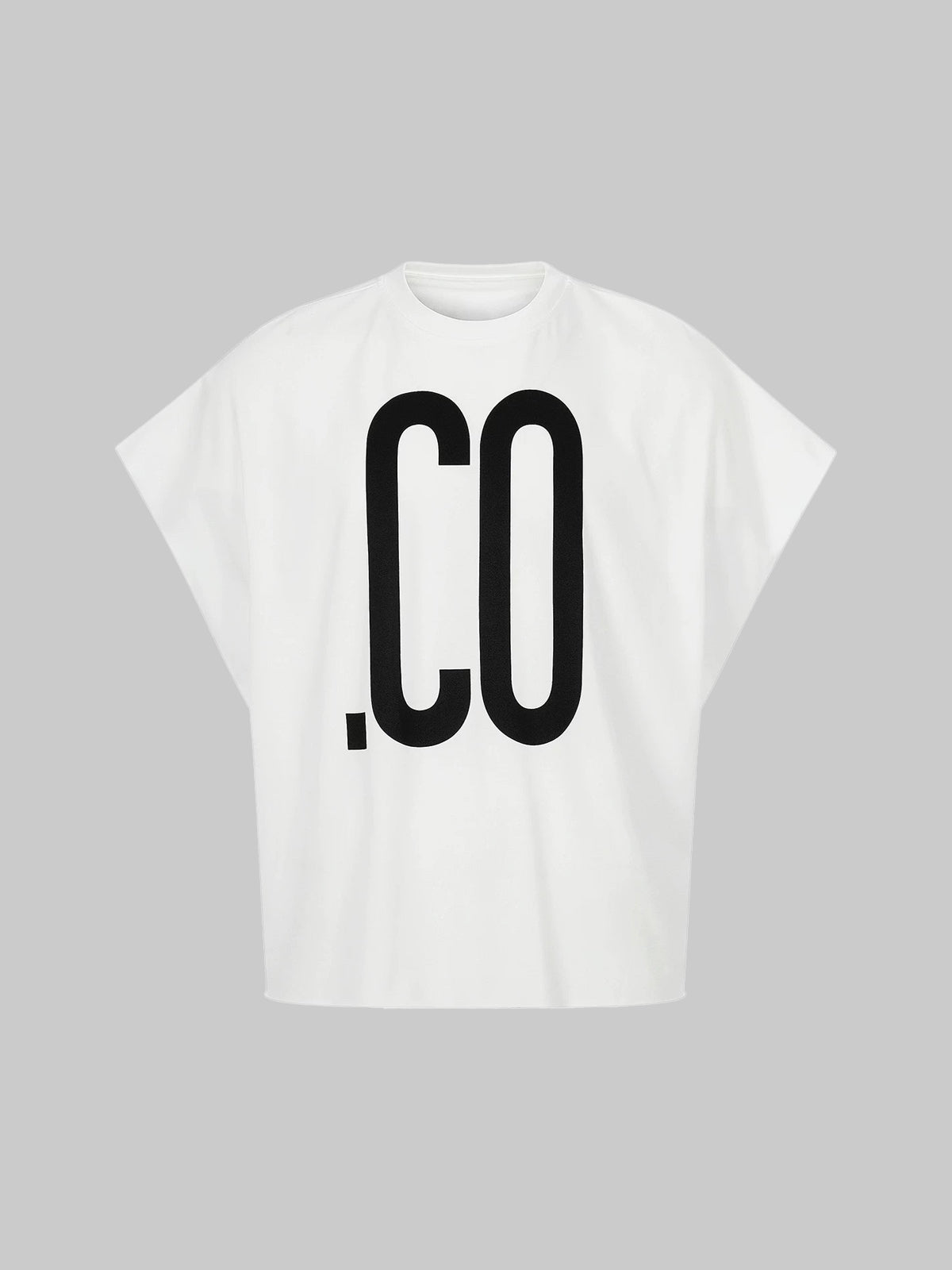 Brick Lane Baggy Typography Graphic Raglan Tee - White