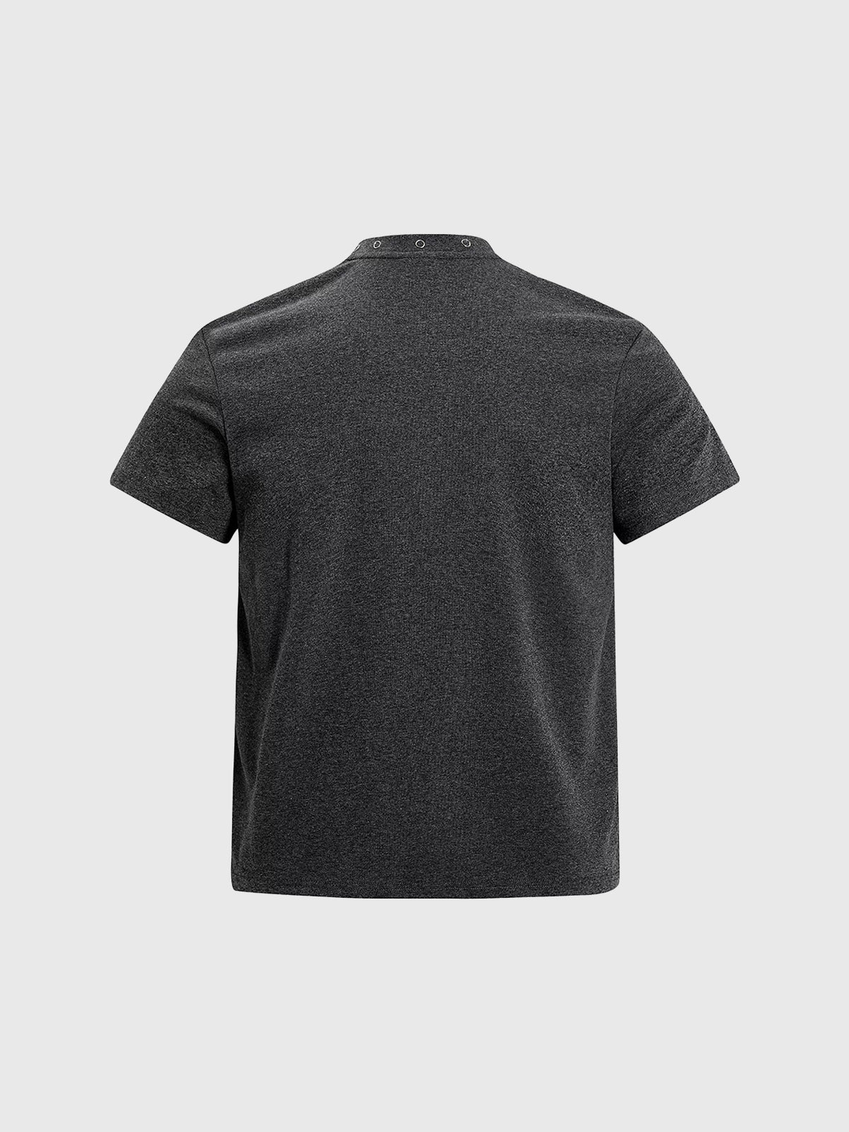 Brick Lane Baggy Acid Wash Distressed Tee - Charcoal
