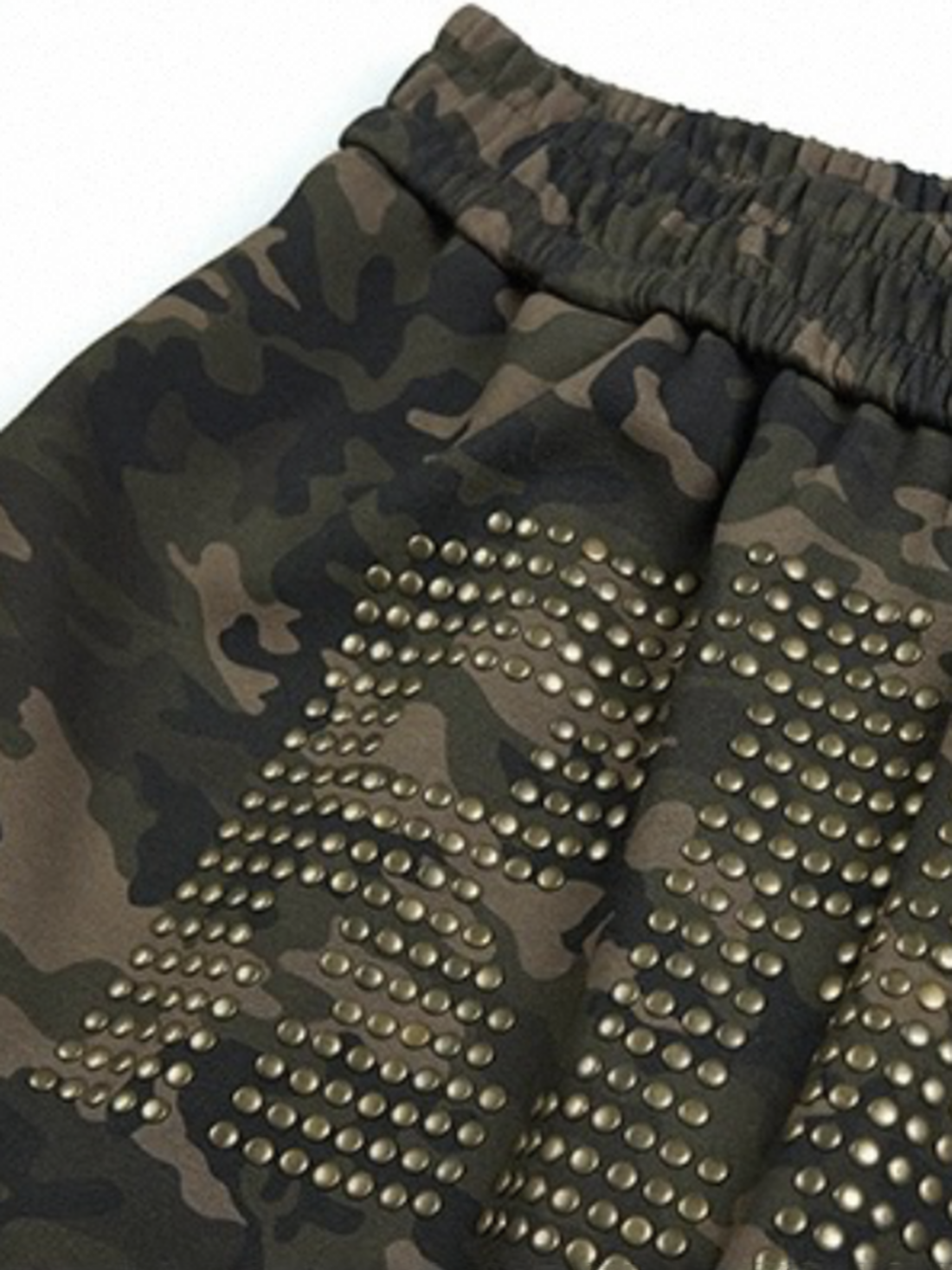 Co-ed Dorm Wide-leg Camouflage Cargo Pants - Brown