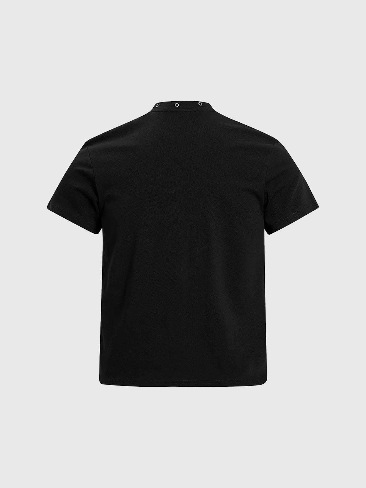 Brick Lane Baggy Destructed Detail Essential Tee - Black