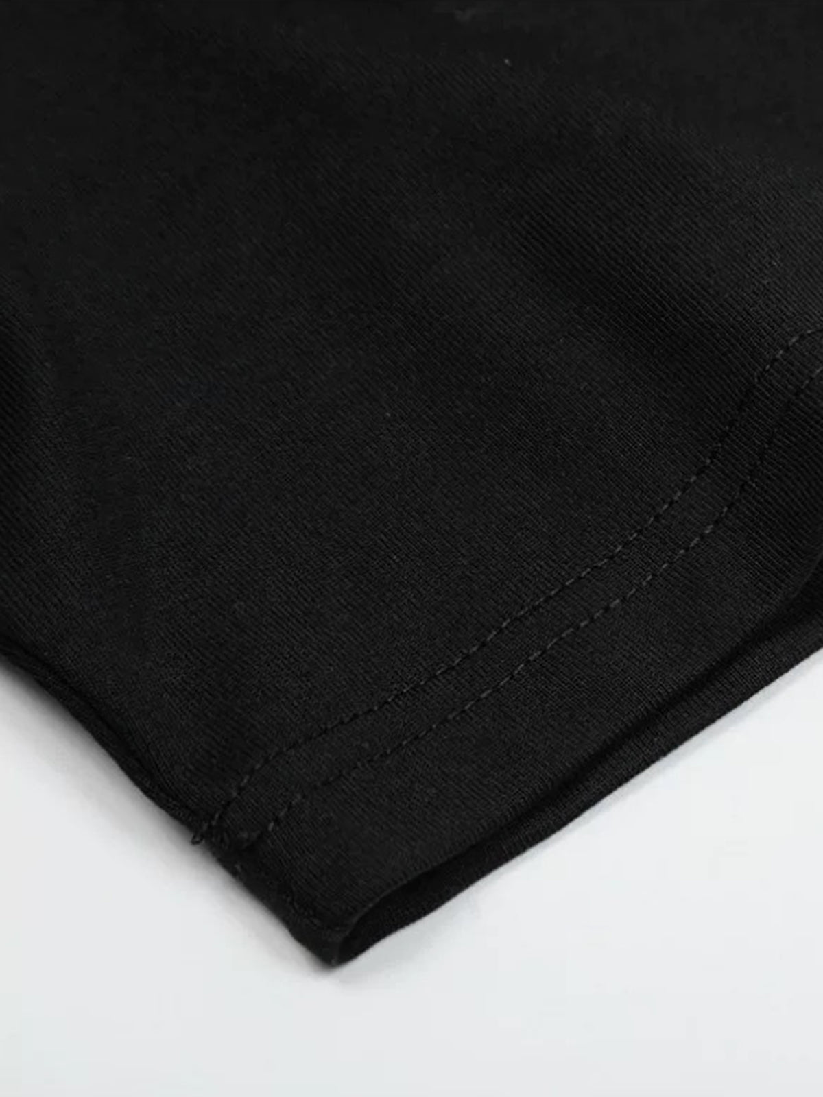 Co-ed Dorm Baggy Textured Waffle Polo Shirt - Black