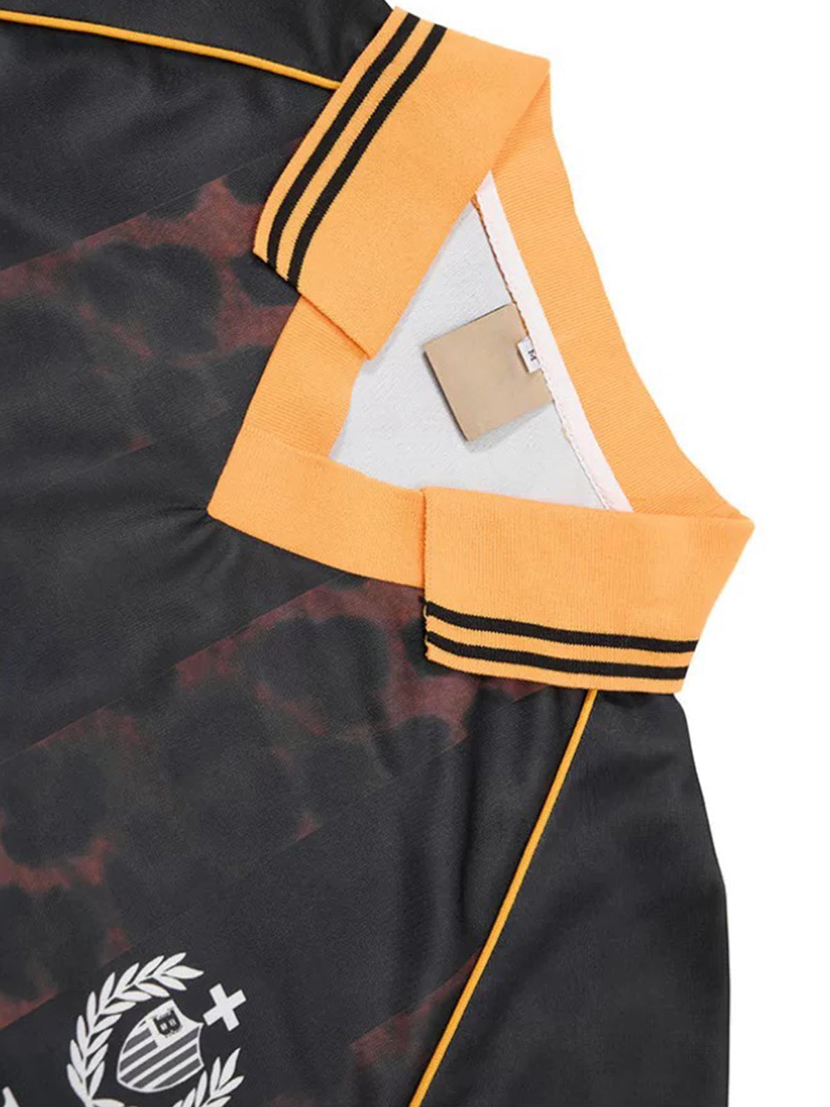 Brick Lane Baggy Jersey Number 75 Print - Orange/Black