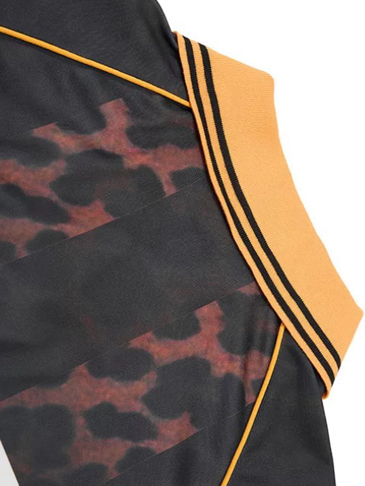Brick Lane Baggy Jersey Number 75 Print - Orange/Black