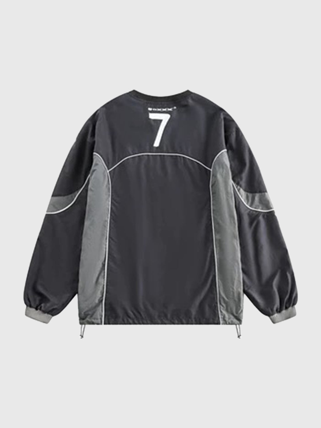 Weekday Outdoor Baggy Seamed Tech Crewneck Sweatshirt - Black