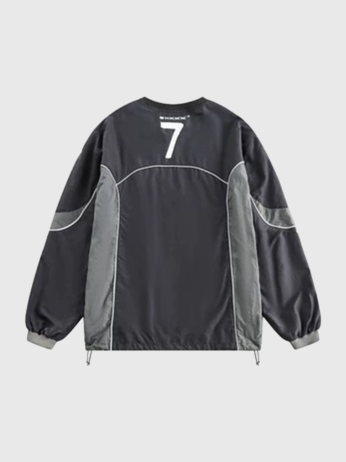 Weekday Outdoor Baggy Seamed Tech Crewneck Sweatshirt - Black