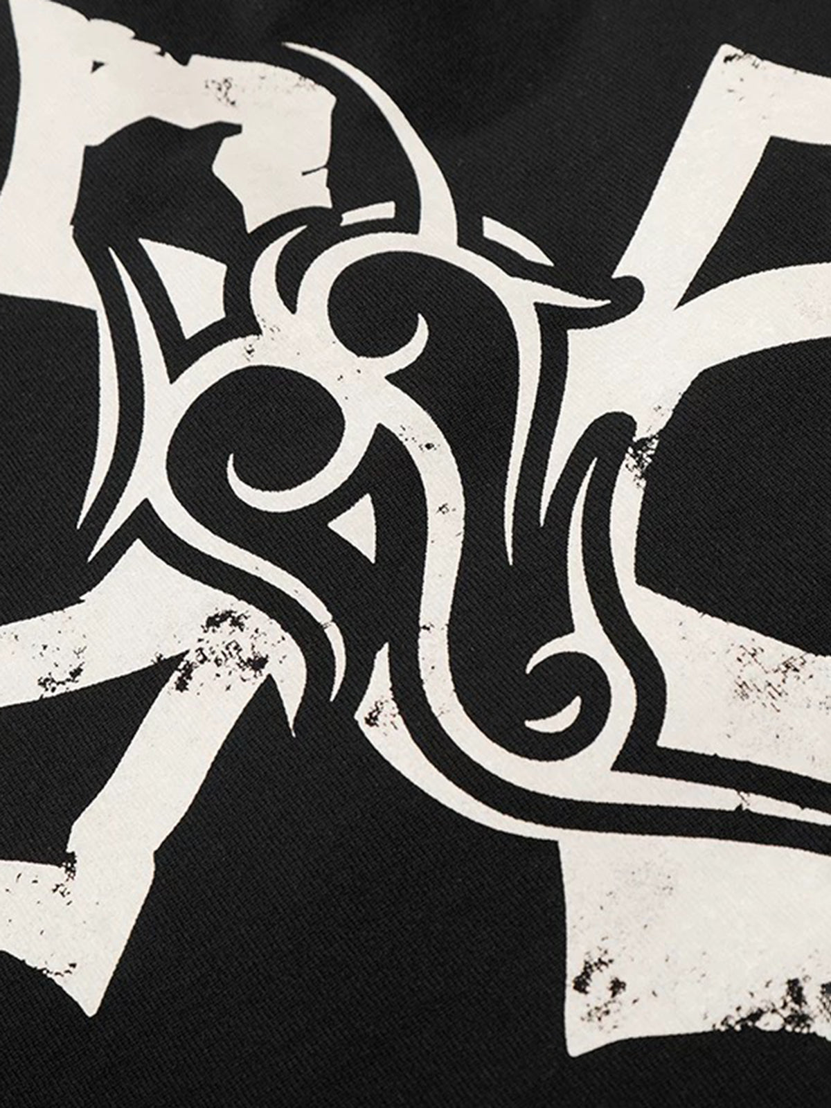 Brick Lane Skimming Jersey Cross Graphic Polo - Black