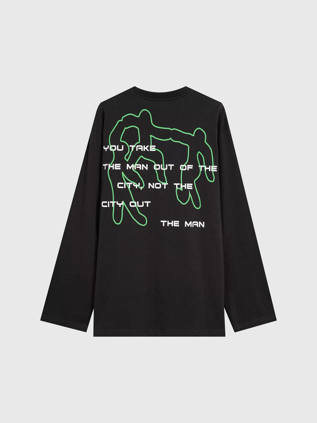 Co-ed Dorm Baggy Dancer Graphic Sweatshirt - Black