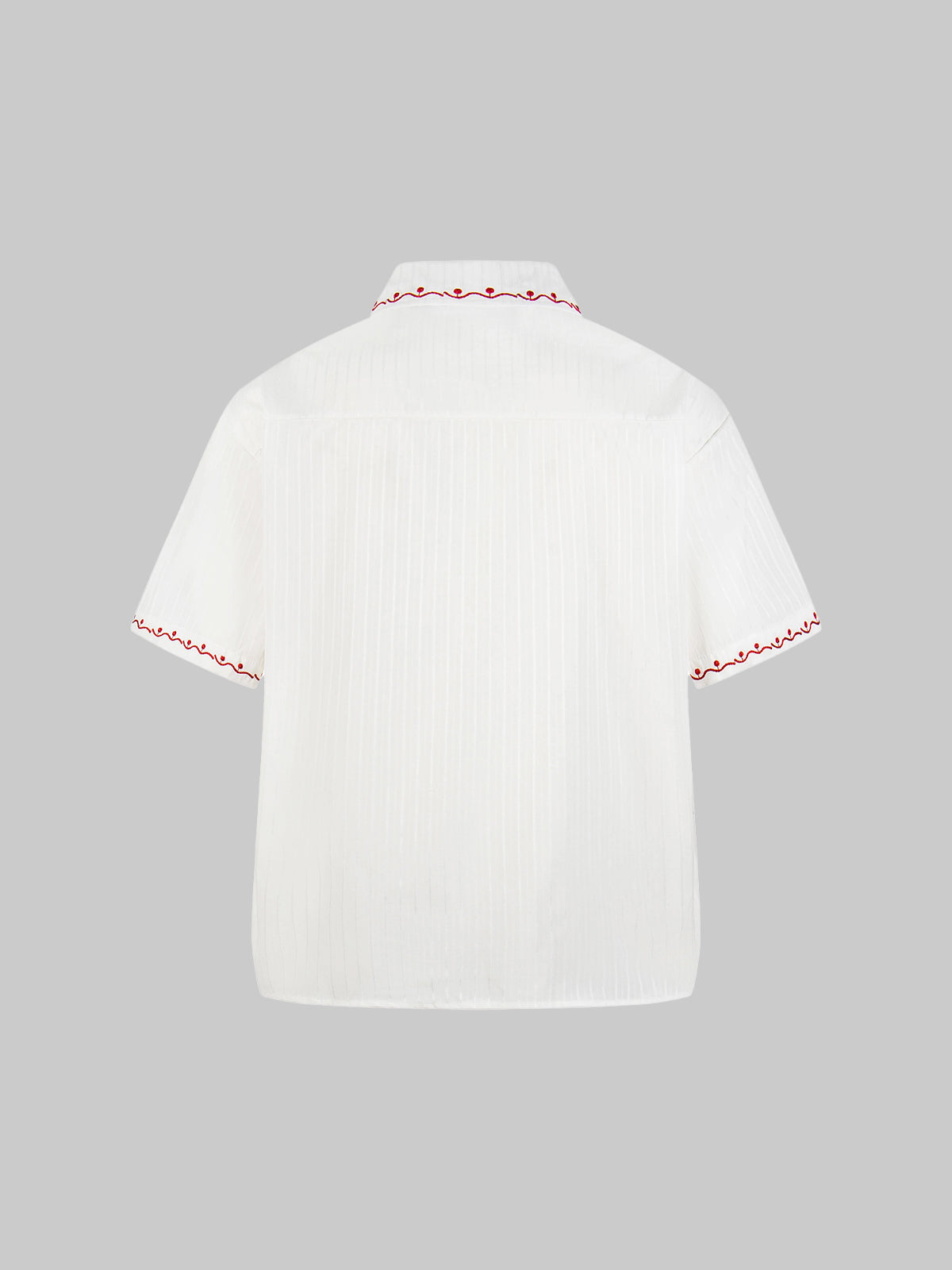 Brick Lane Baggy Heart Embroidered Graphic Tee - White
