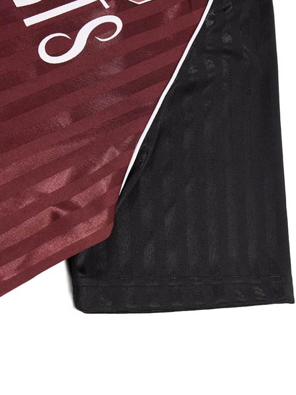 Co-ed Dorm Baggy Stripe Jersey Star Graphic - Burgundy
