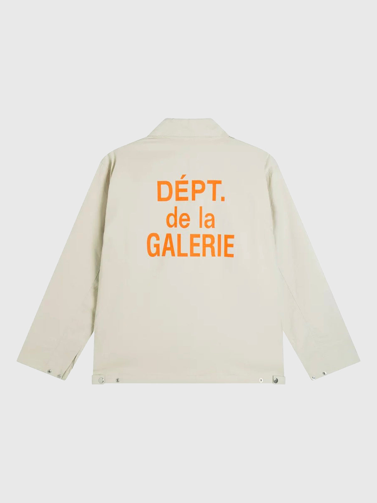Co-ed Dorm  Baggy Graphic Polo Jacket - Beige
