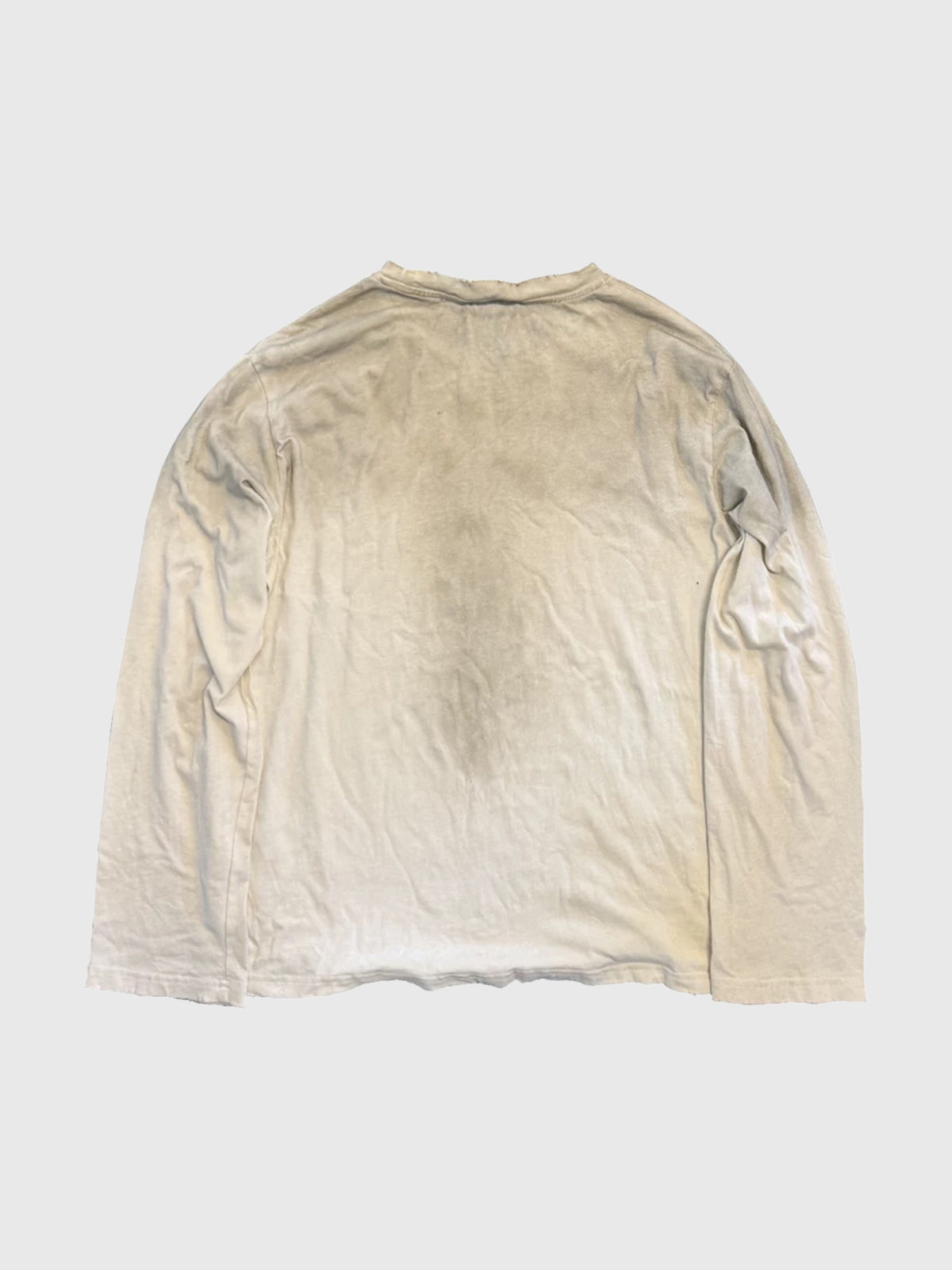 Co-ed Dorm Baggy Paint Splatter Graphic Sweatshirt - White