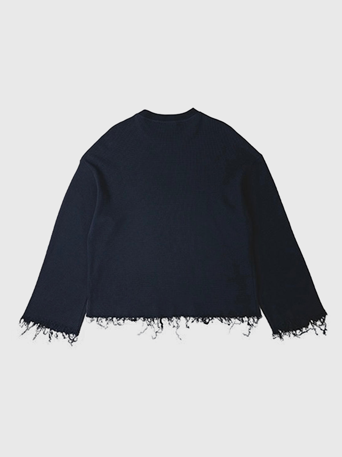 Co-ed Dorm Baggy Distressed Graphic Sweatshirt - Black