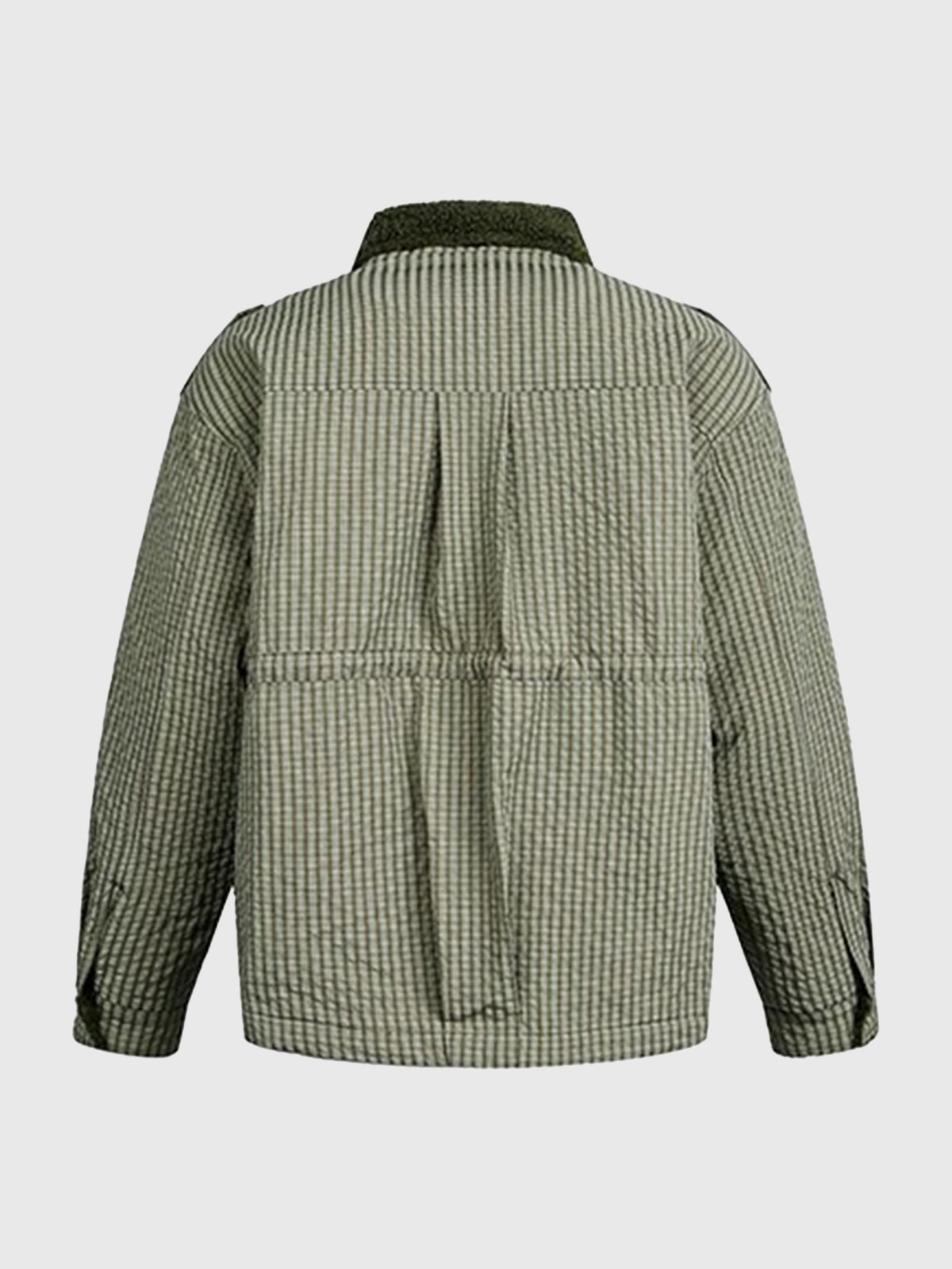 Co-ed Dorm Baggy Utility Field Jacket - Green