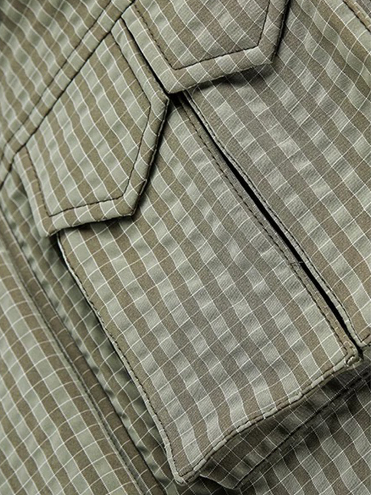 Co-ed Dorm Baggy Utility Field Jacket - Green