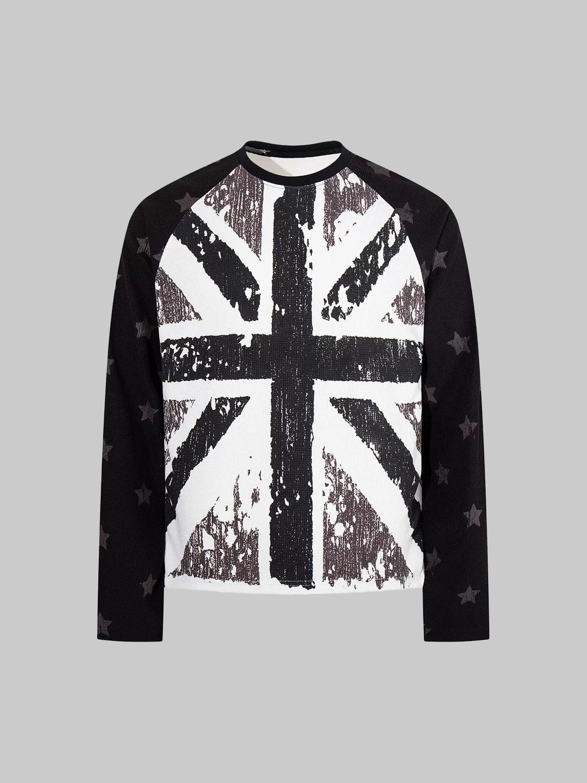 Co-ed Dorm Baggy Graphic Crewneck Sweatshirt - Black