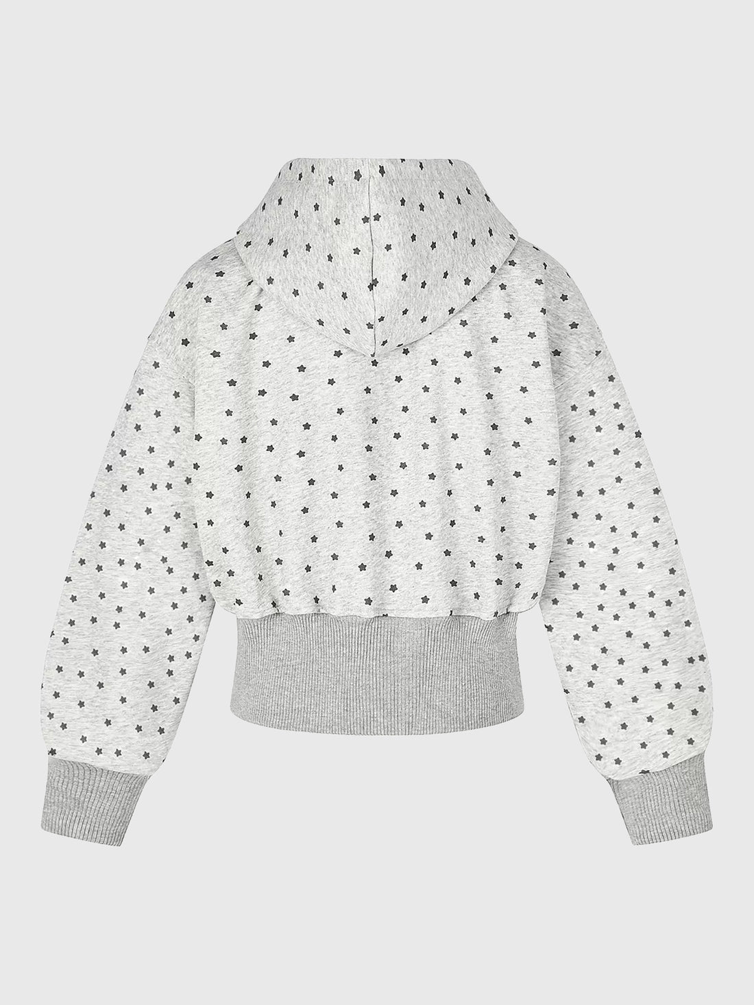 Co-ed Dorm Skimming Graphic Zip-up Hoodie - White