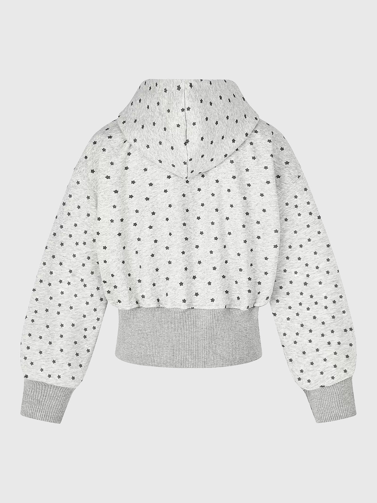 Co-ed Dorm Skimming Graphic Zip-up Hoodie - White