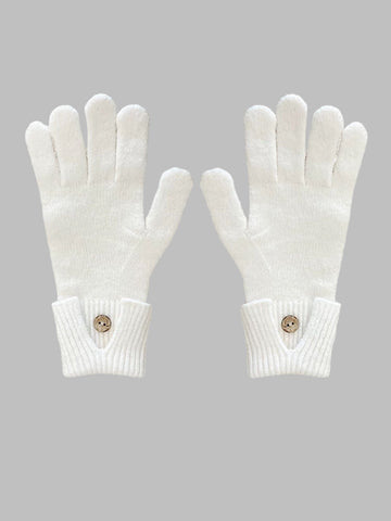 Library Steps Knit Gloves – Soft Ivory