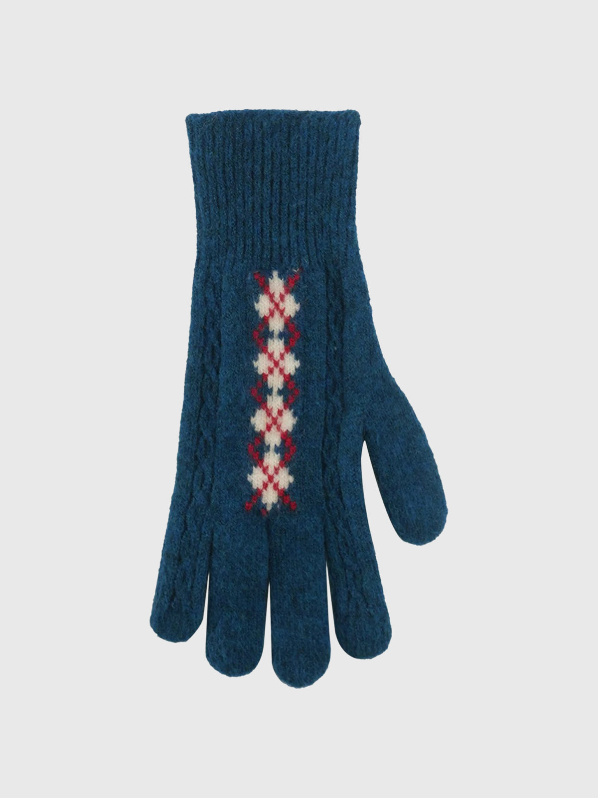 Old Campus Knit Gloves – Deep Blue