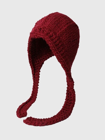 Slow Morning Knit Bernie – Wine Red