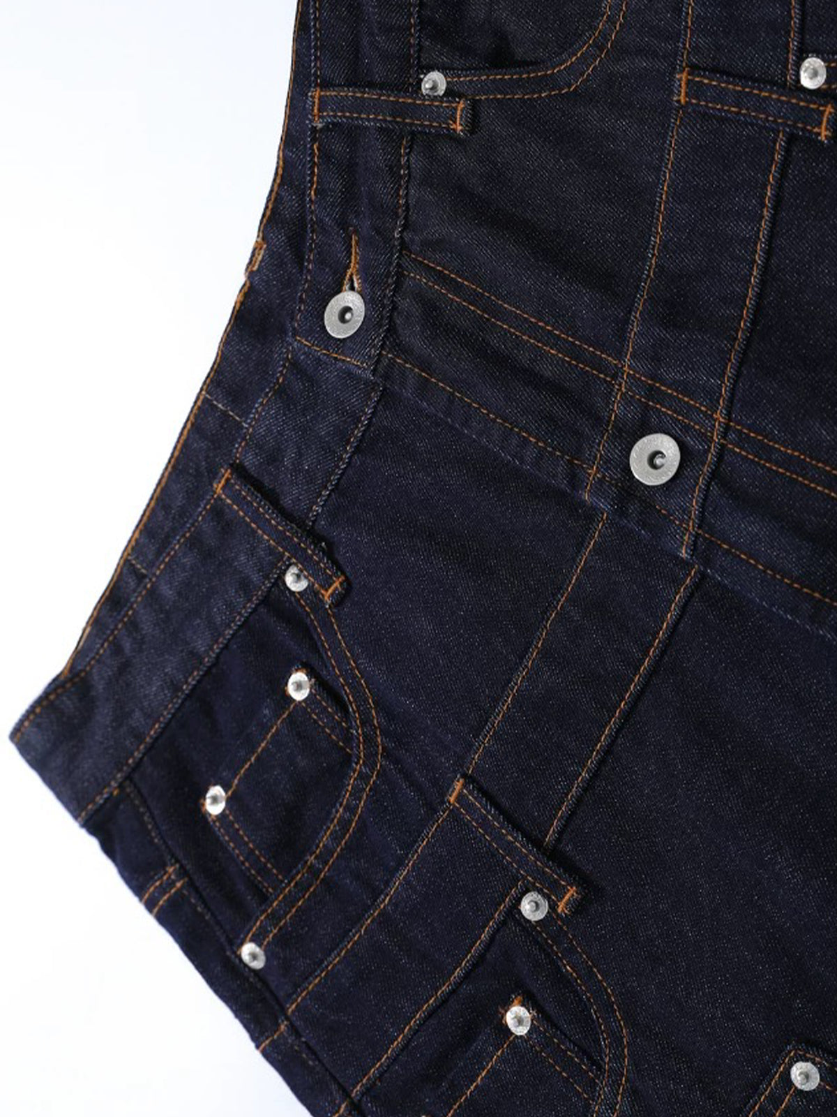 Co-ed Dorm Wide-leg Slouchy Utility Jorts - Black