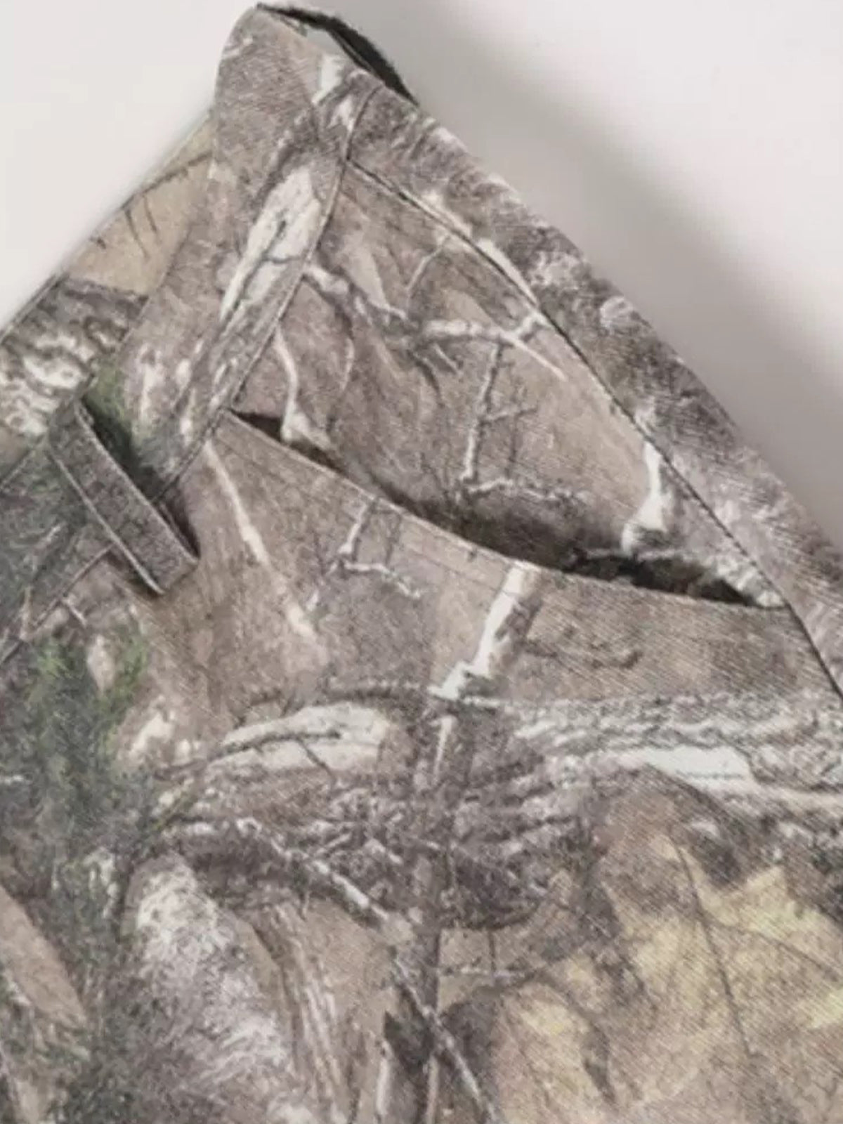 Co-ed Dorm Straight Camouflage Utility Jorts - Brown Camo