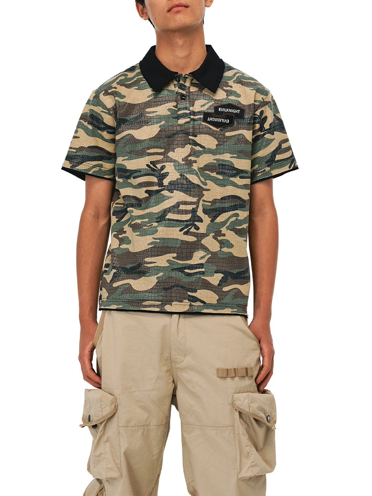 Co-ed Dorm Baggy Camouflage Graphic Tee - Camo