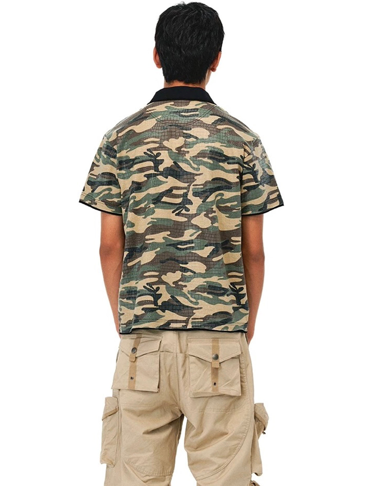 Co-ed Dorm Baggy Camouflage Graphic Tee - Camo
