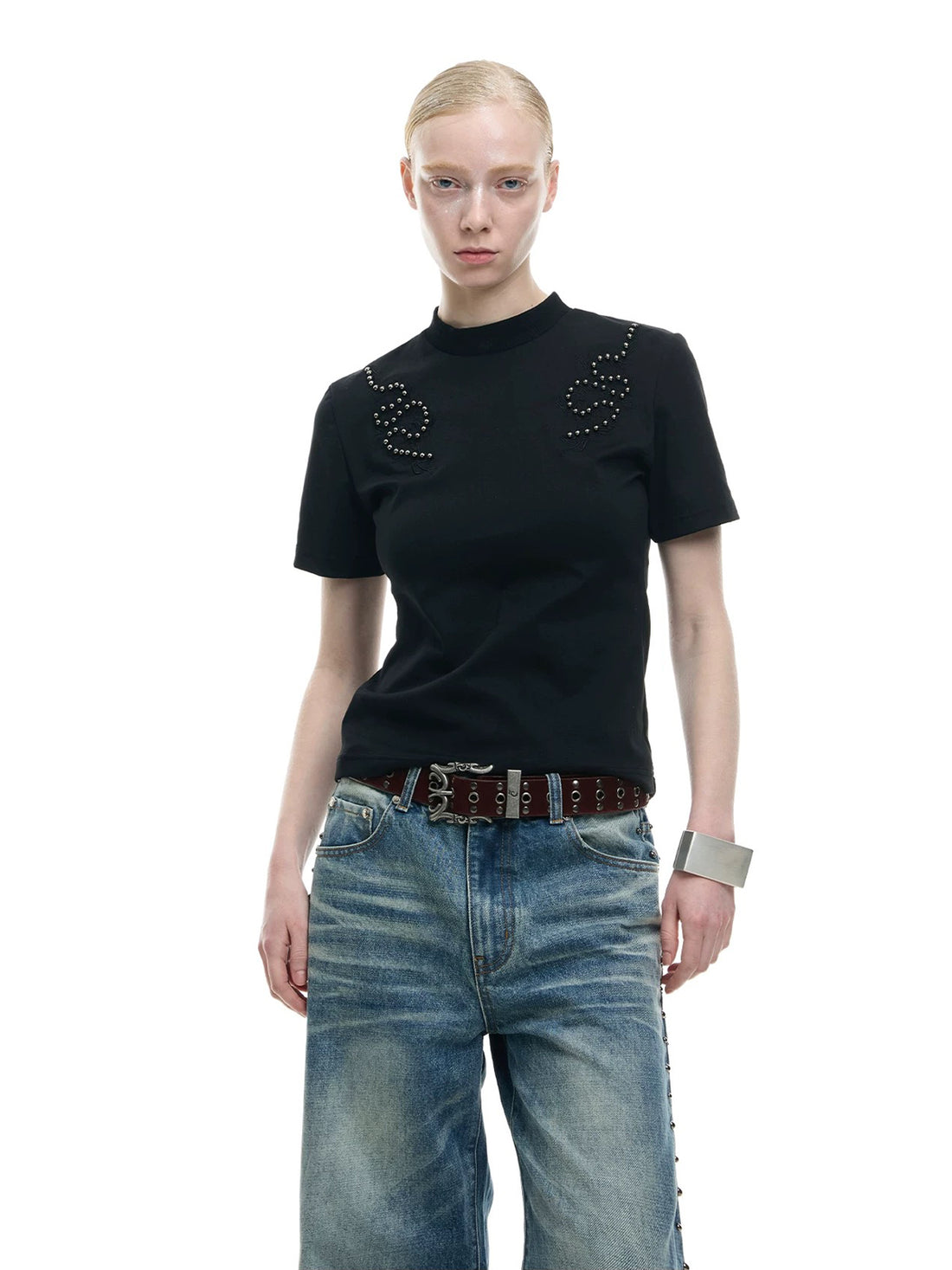 Brick Lane Skimming Classic Fitted Short Sleeve Tee - Black