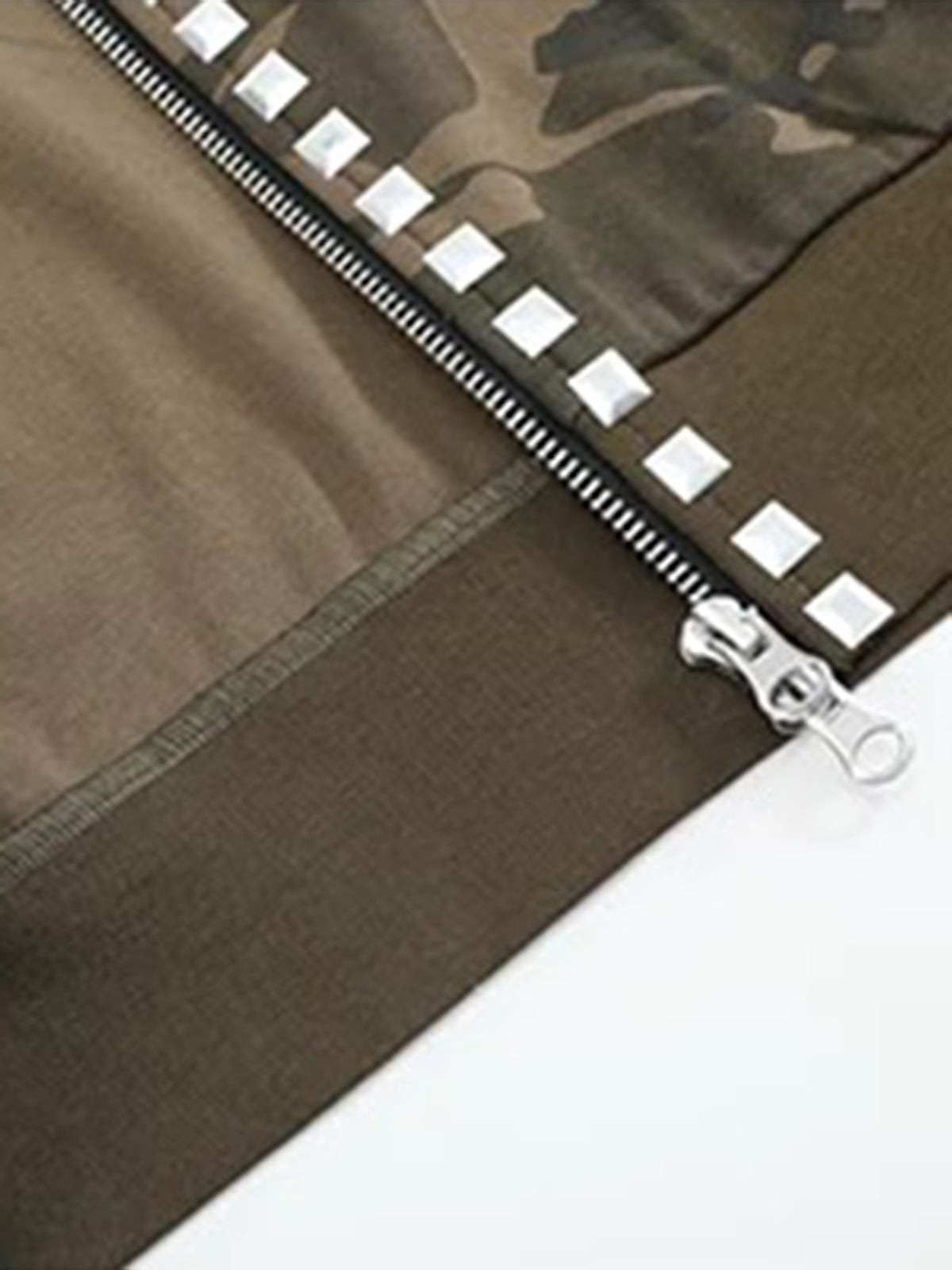 Brick Lane Skimming Camouflage Hooded Utility Vest - Camo