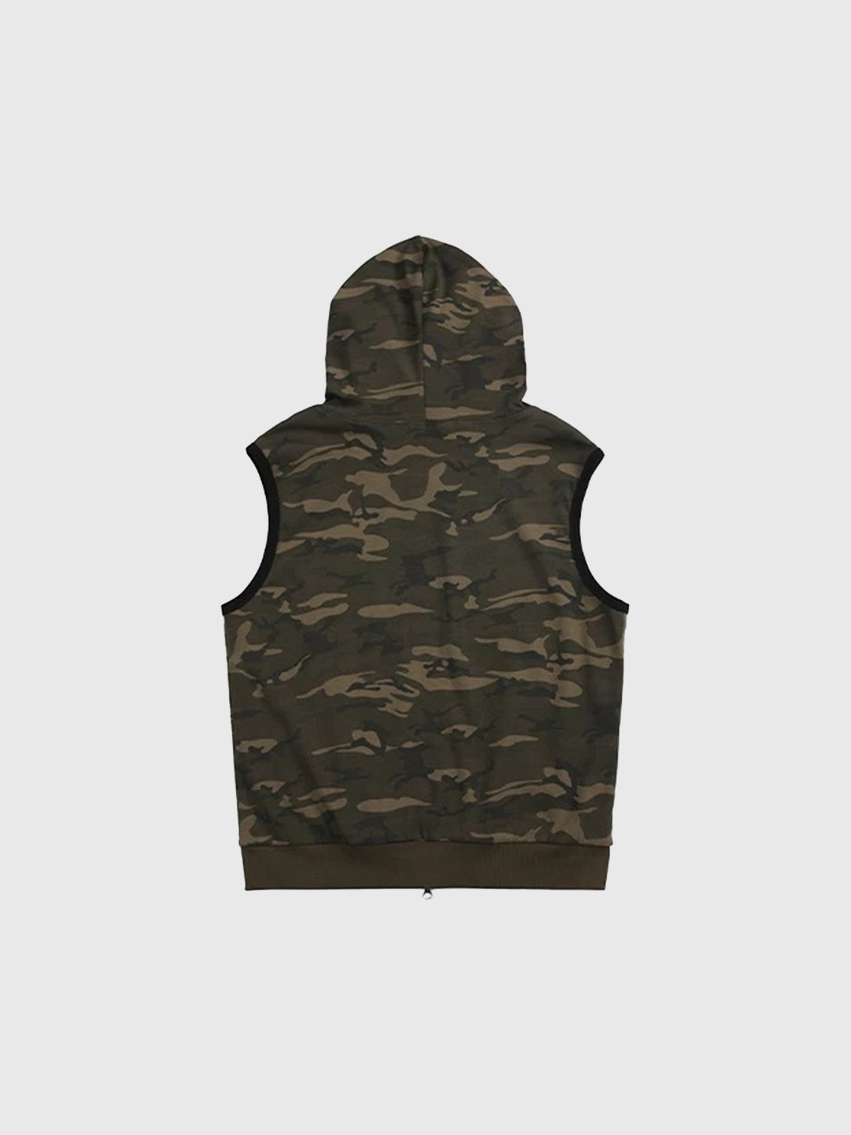 Brick Lane Skimming Camouflage Hooded Utility Vest - Camo