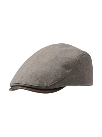 American Club Casual Classic Flat Cap - Grey