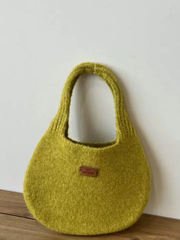 Co-ed Dorm Casual Plush Mini Tote Bag - Yellow